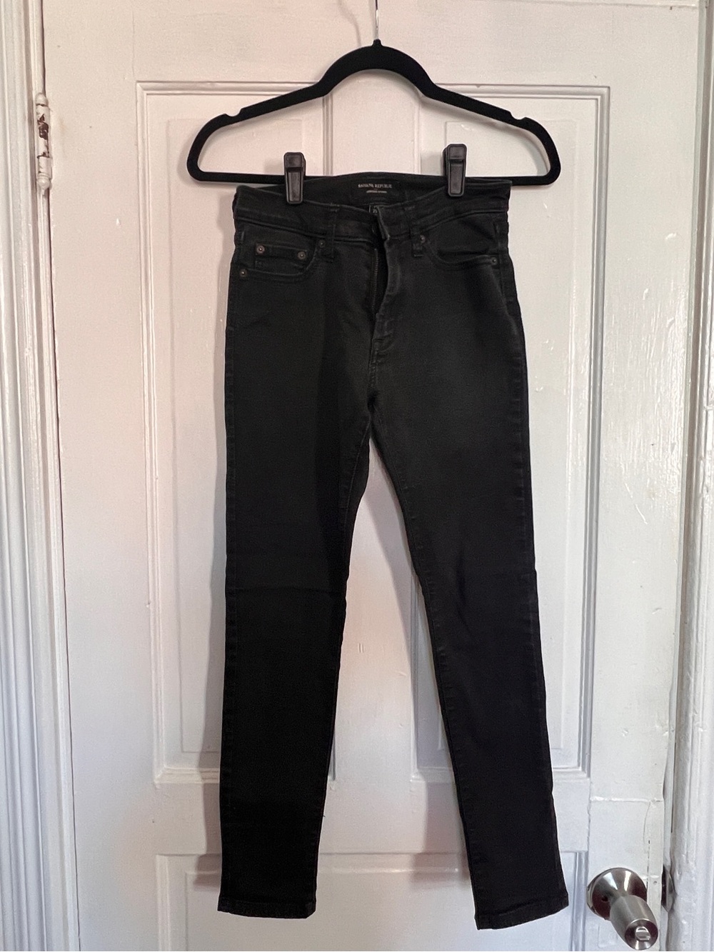 Banana Republic Black High-Rise Skinny Jeans